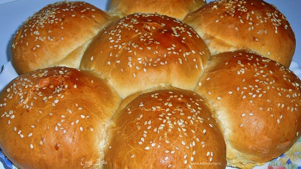 Булочки сдобные для гамбургеров