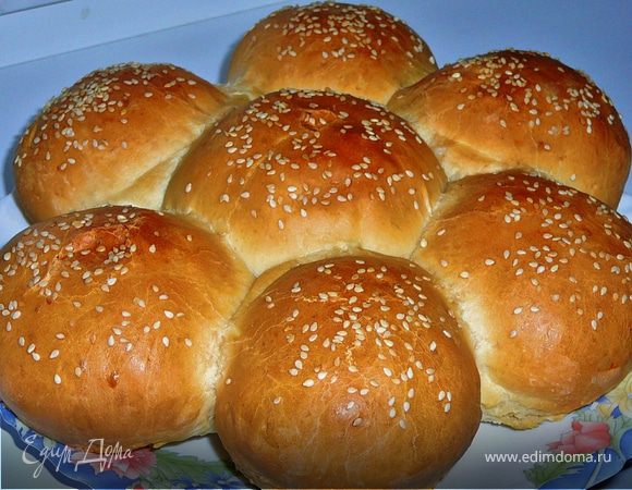 Булочки сдобные для гамбургеров Булочки сдобные для гамбургеров