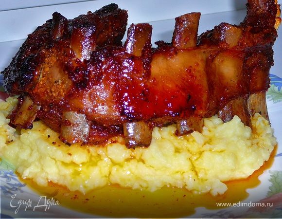 Свиные ребра в медово-апельсиновой карамели Свиные ребра в медово-апельсиновой карамели