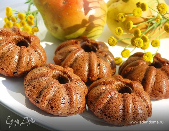 Ржаные манники с грушами и яблоками Ржаные манники с грушами и яблоками