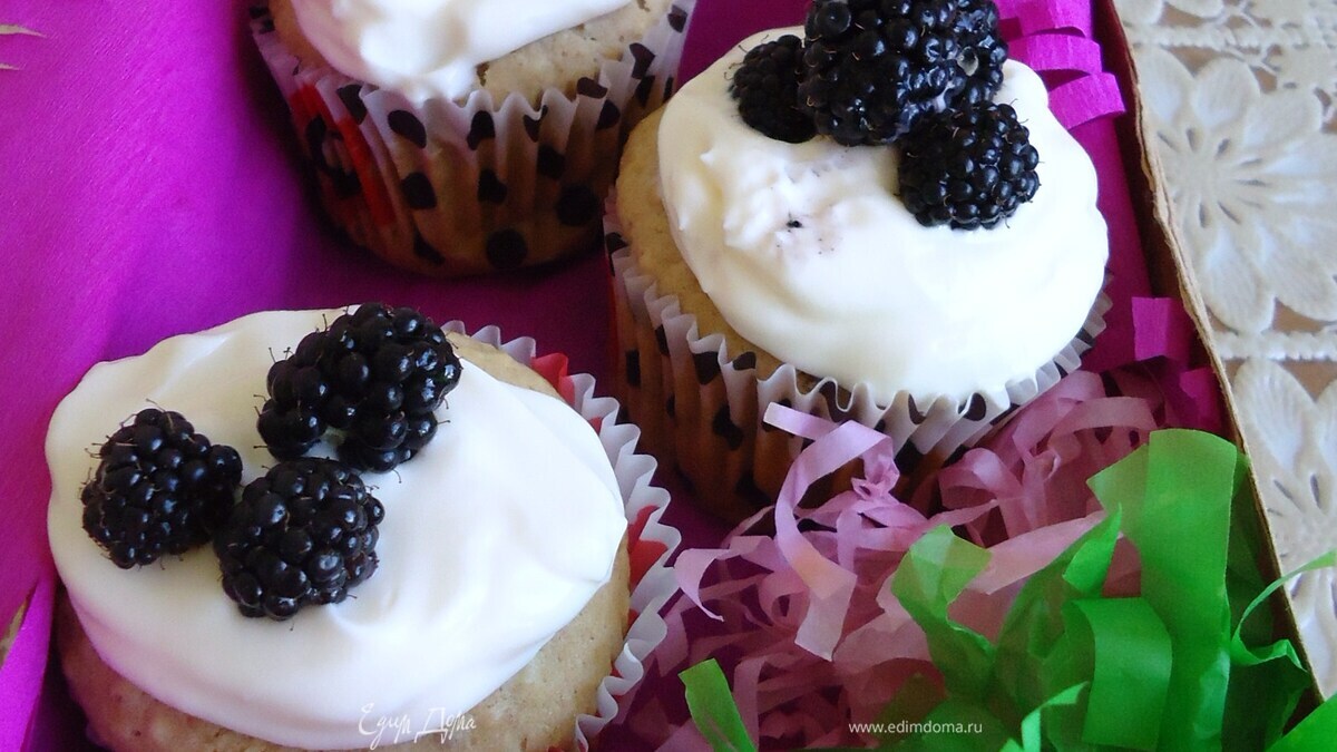 Кексы | Ежевичное настроение