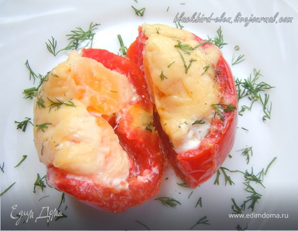 Яичница в помидоре