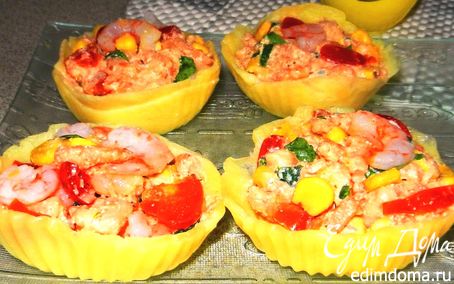 Рецепт Салат с креветками