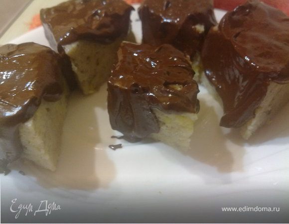 Манно-банановые пироженки ( в пароварке)