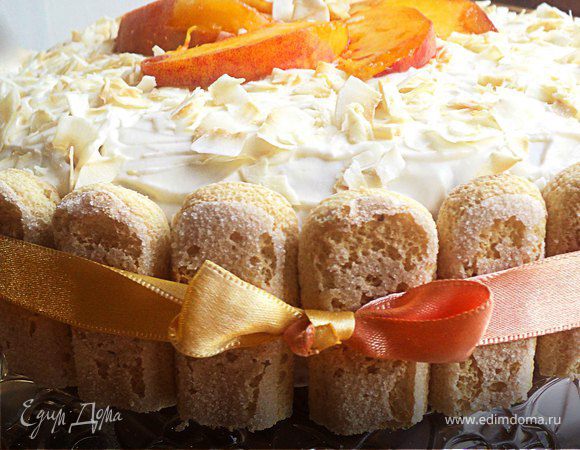 Торт с творожно-фруктовой начинкой 