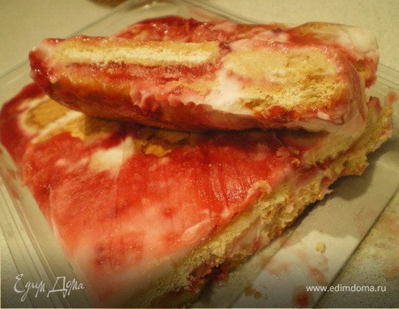 Десерт "Малиновый лёд". Десерт "Малиновый лёд".