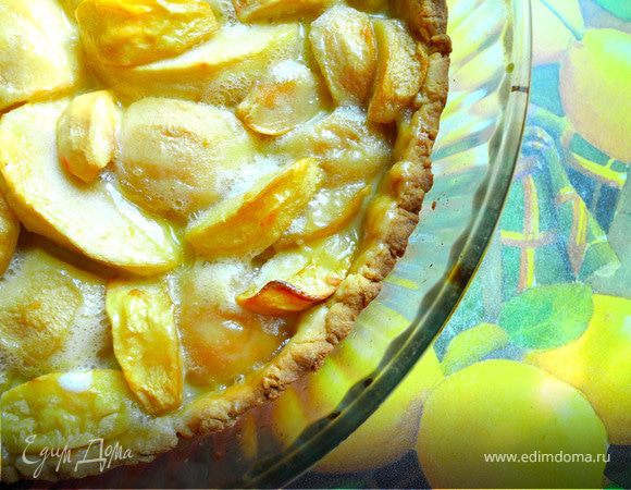 Нежный яблочный пирог