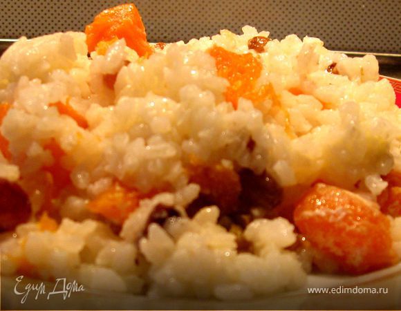 Тыква, запеченная в горшочке с рисом и изюмом Тыква, запеченная в горшочке с рисом и изюмом