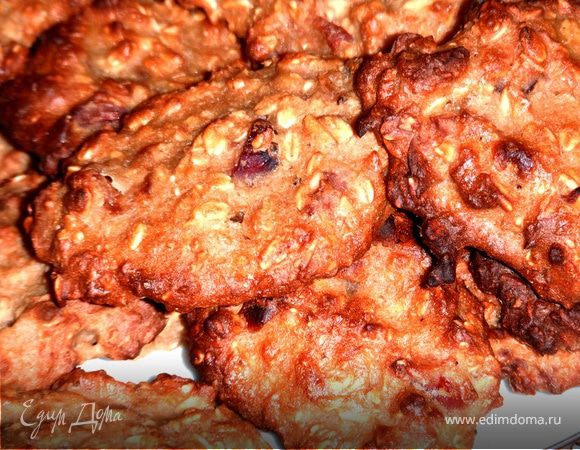 Овсяное печенье с медом Овсяное печенье с медом