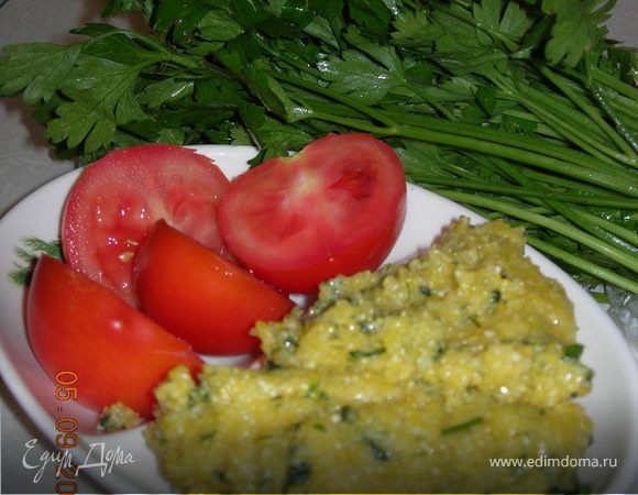 Мамалыга с зеленью Мамалыга с зеленью