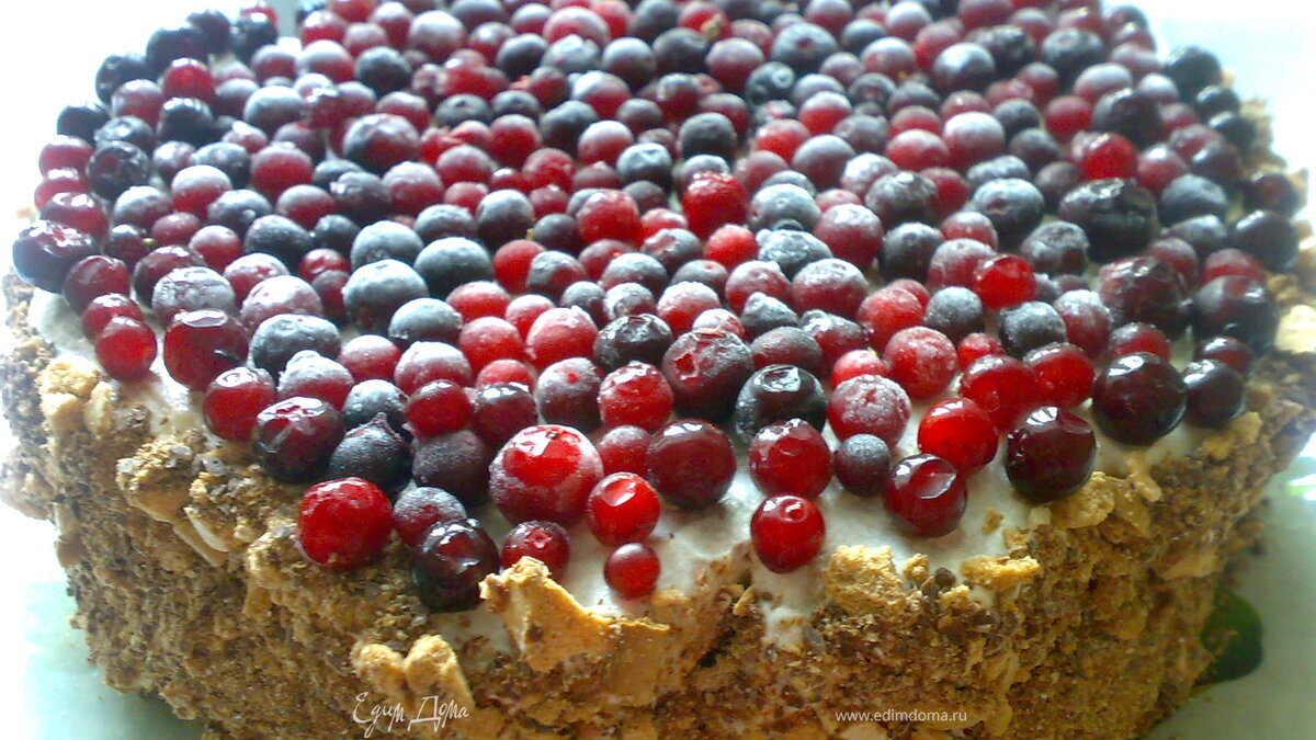 Торт "Брусничная поляна" для Оленьки  и Светочки