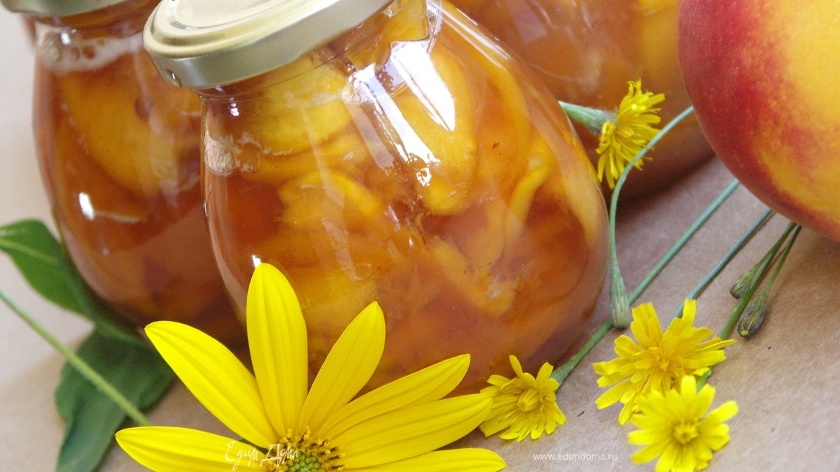 Персиковое варенье(2 варианта)