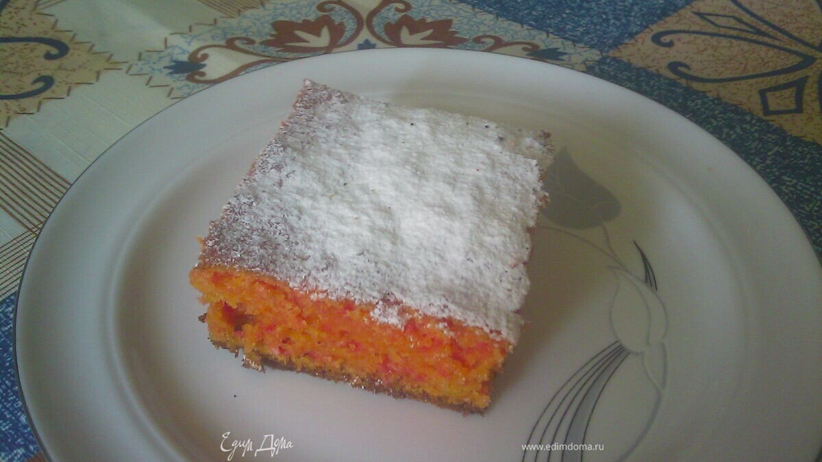 Морковно-кокосовый пирог