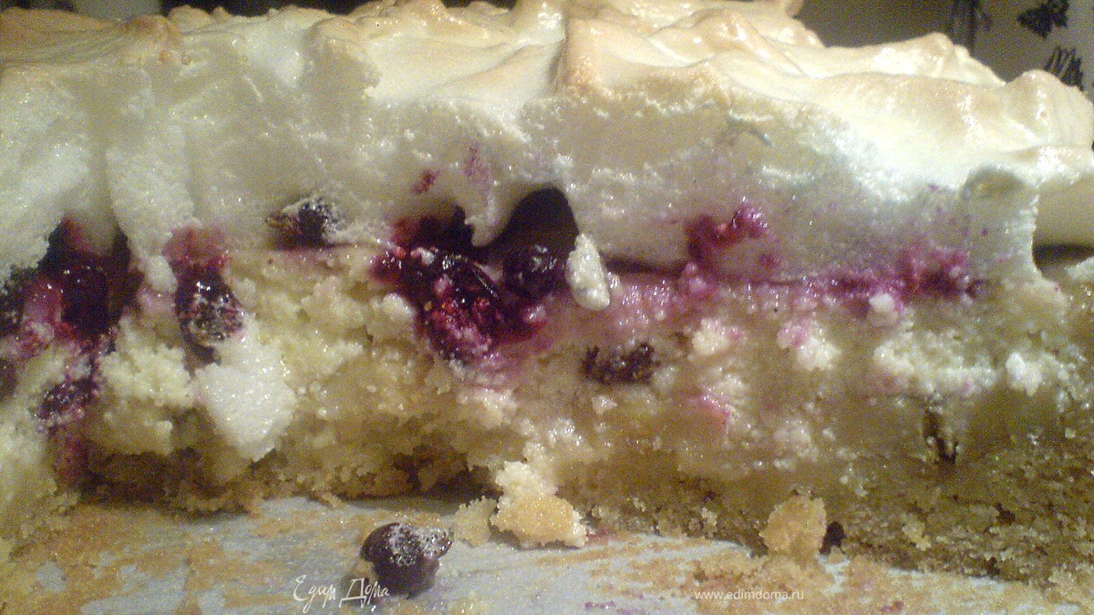 Творожный торт со смородинной начинкой