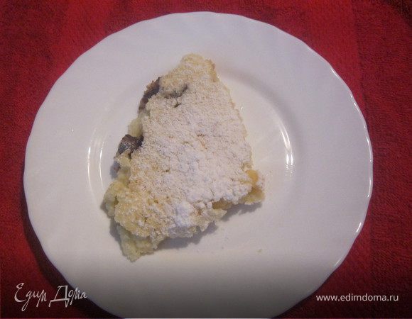 Рисовая запеканка с яблоками 