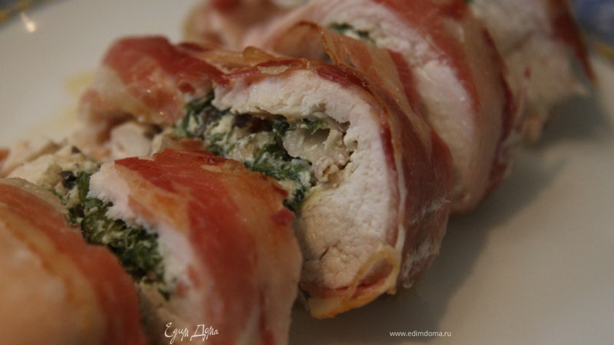 Куриные грудки, фаршированные грибами