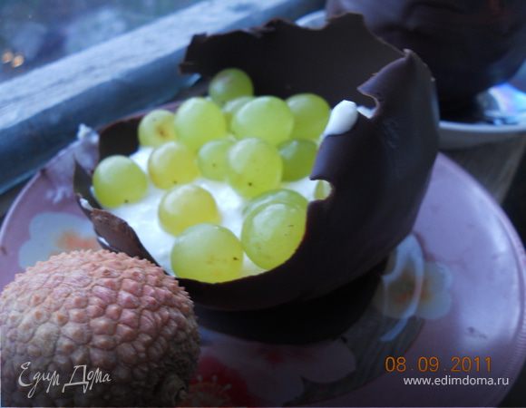 Шоколадные креманки с  начинкой!