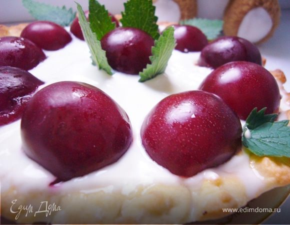 Тарт сливочный со сливами Тарт сливочный со сливами