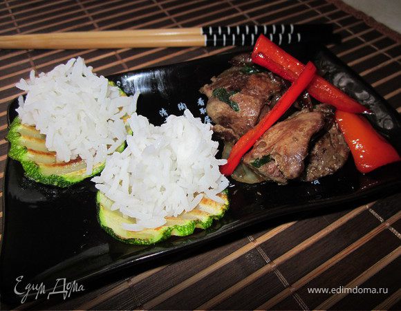 Куриная печень по японски Куриная печень по японски