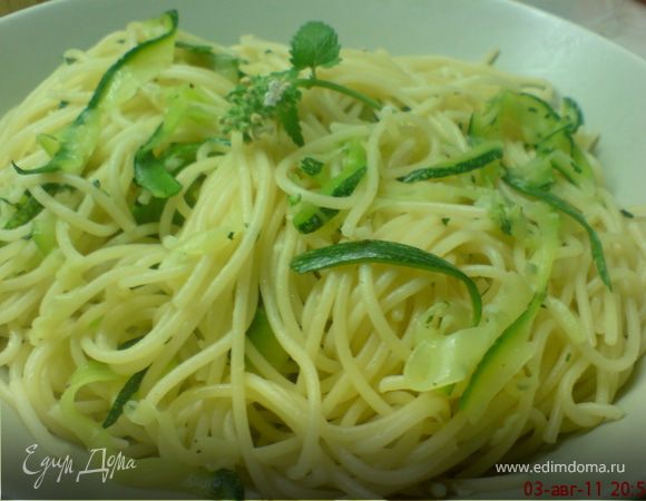 Паста с цукини и мятой