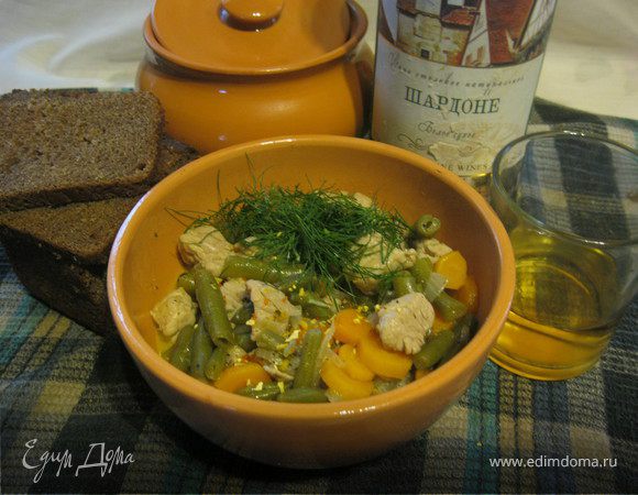 Свиное рагу с овощами. Свинья в Шардоне. Свиное рагу с овощами. Свинья в Шардоне.