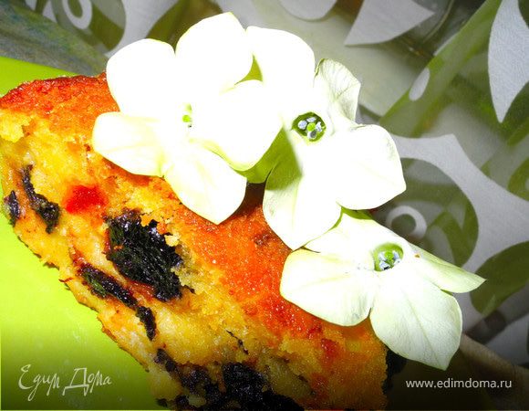 Кукурузно-творожный пудинг-пирог с сухофруктами Кукурузно-творожный пудинг-пирог с сухофруктами