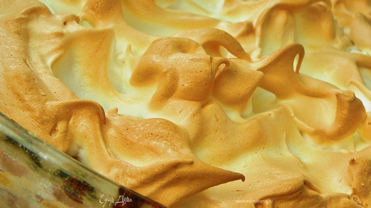 Творожно-тыквенный пирог с белковым суфле
