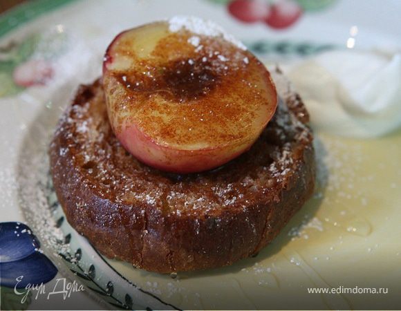 Коричные тосты с нектаринами на гриле 