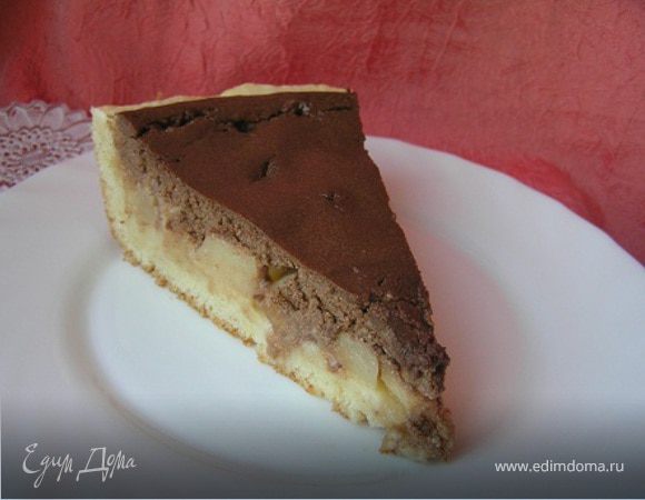 Творожно-шоколадный тарт с дыней Творожно-шоколадный тарт с дыней