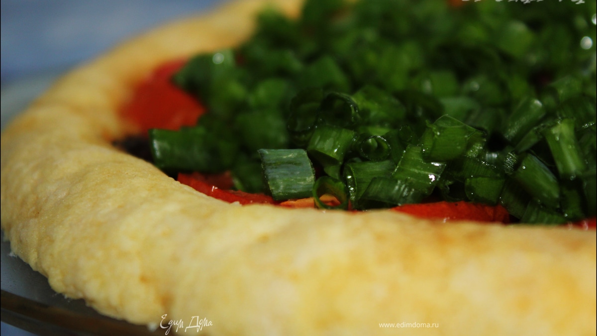 Грибной ПИРОГ с помидорами в СВЧ