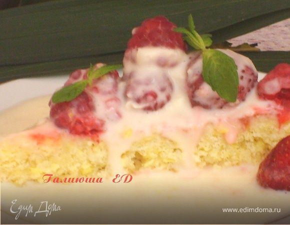 Тортик "Лимонный" с ягодами Тортик "Лимонный" с ягодами