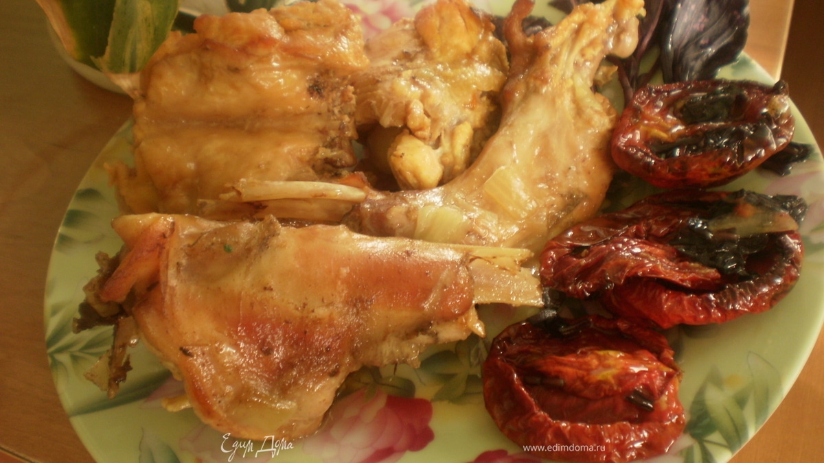 Кролик, тушеный с шафраном