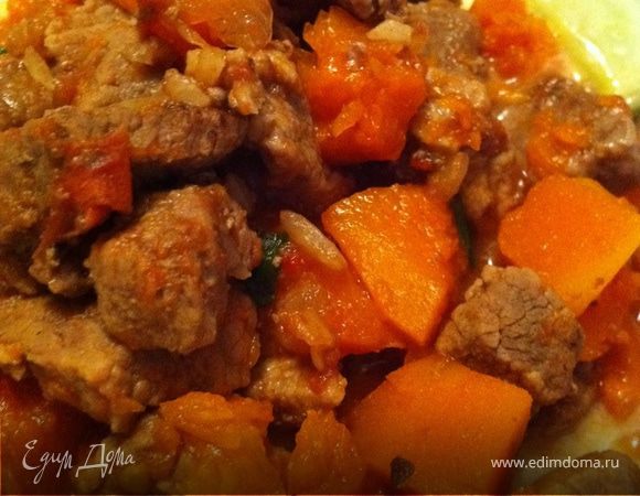 Остренькая телятина с тыквой Остренькая телятина с тыквой