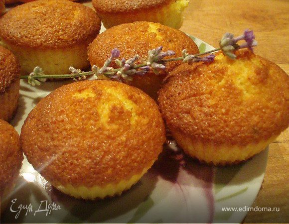 Лимонные маффины с лавандой