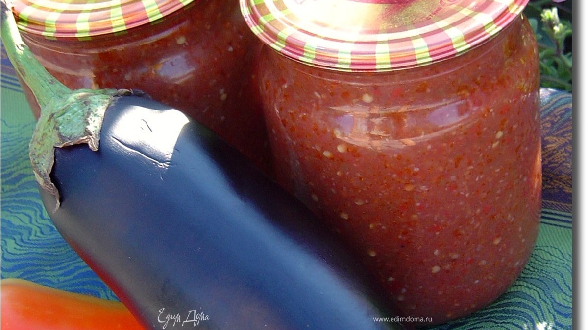 Готовимся к зиме: Аджика с баклажанами