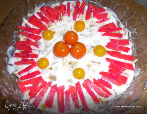 Печеночный салатик