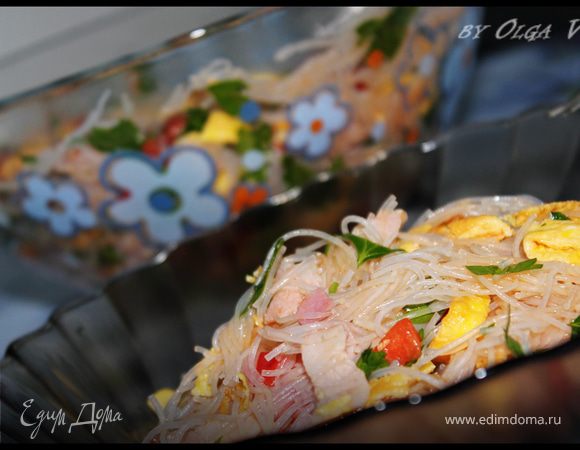 Салат "ФУНЧОЗА с беконом"