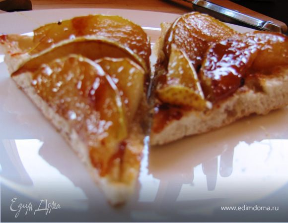 Десерт из карамелезированной груши и лепешки Десерт из карамелезированной груши и лепешки
