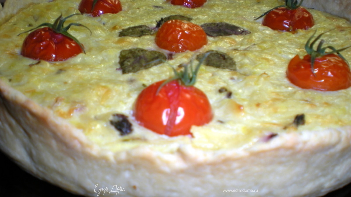 Киш  с кабачком и картофелем