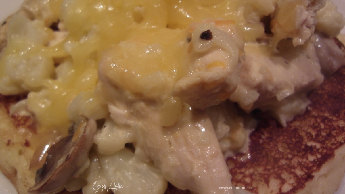 Блины с брокколи и крим-чиз