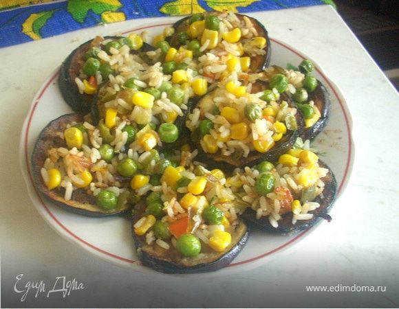 Баклажанная закуска с замороженными овощами