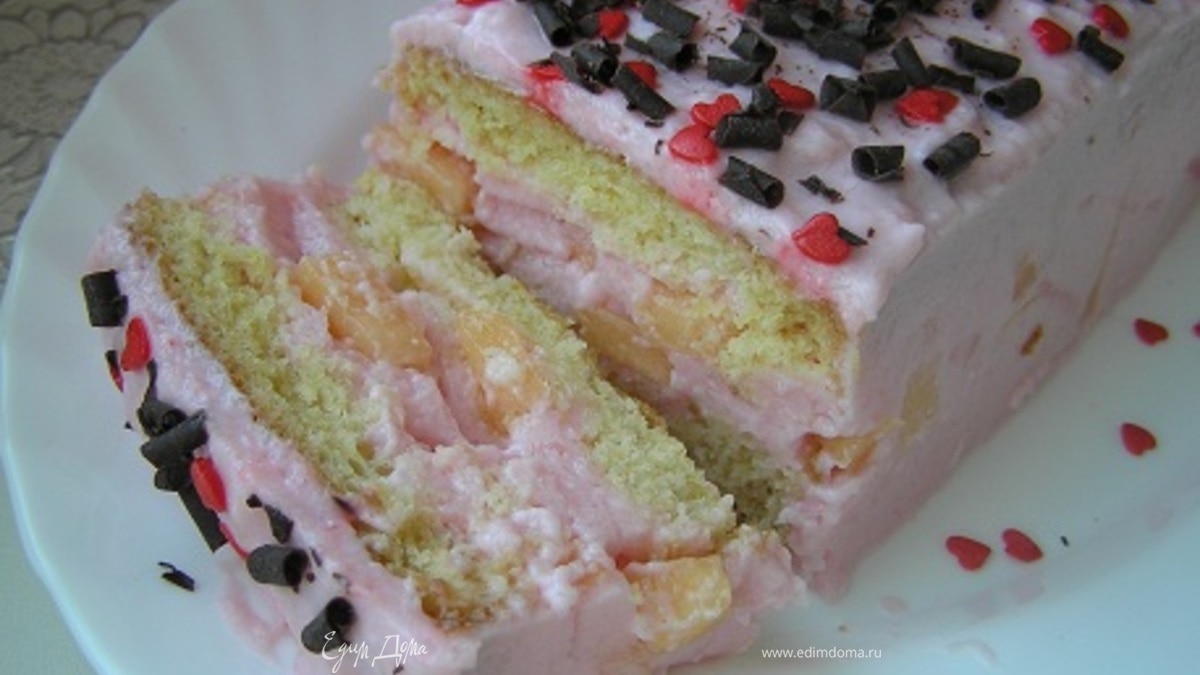 Шифоновый торт с дыней