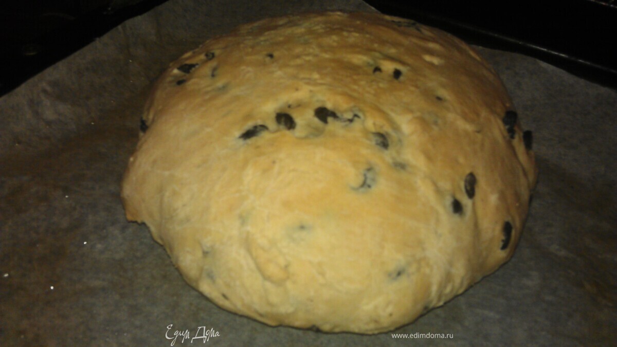 Домашний хлеб с маслинами