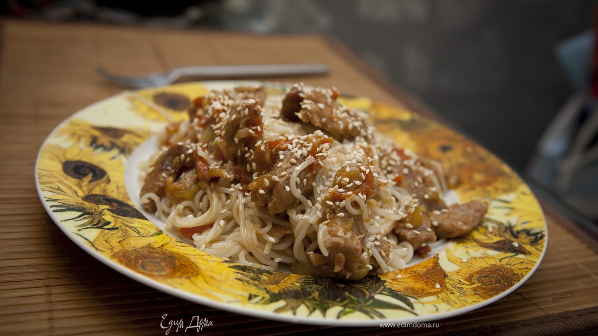 Капеллини с мясом