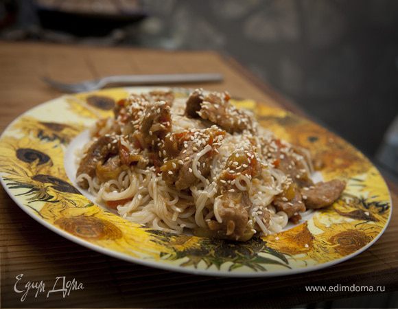 Капеллини с мясом