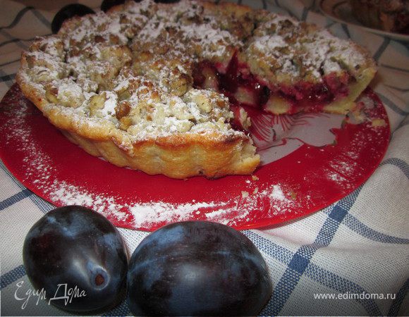 Сливовый пирог под хрустящей корочкой Сливовый пирог под хрустящей корочкой