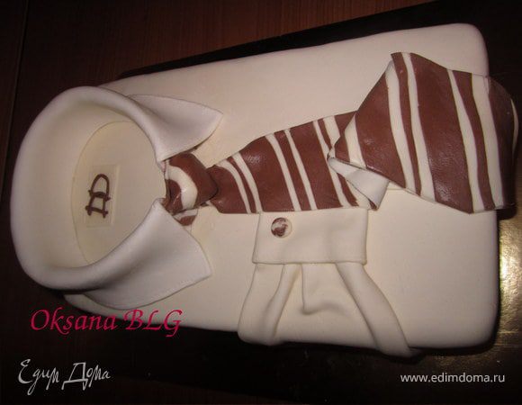 Торт "Рубашка" все съедобно:)) Торт "Рубашка" все съедобно:))