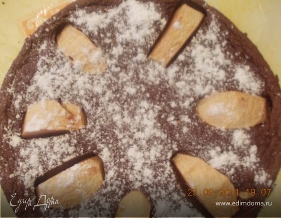 Яблочно-шоколадный пирог Яблочно-шоколадный пирог