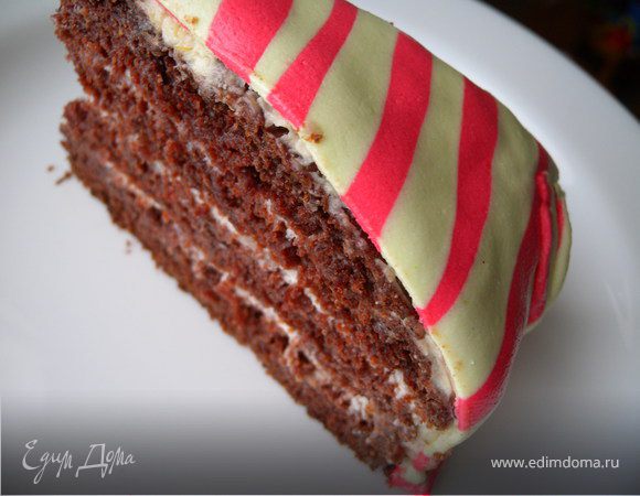 Торт "Розовая зебра" Торт "Розовая зебра"