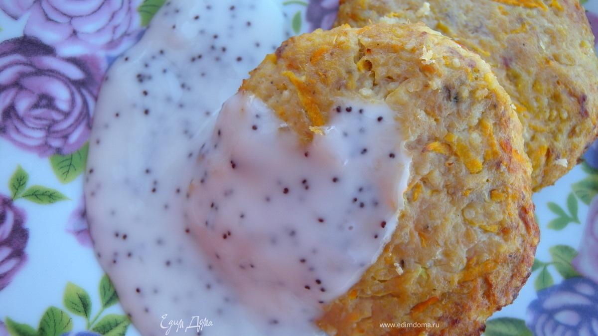 Морковно-рыбные биточки "гриль"